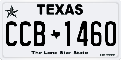 TX license plate CCB1460