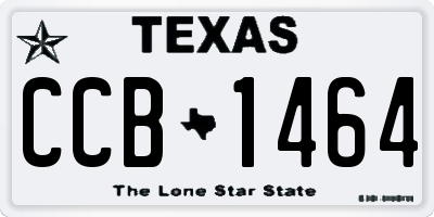 TX license plate CCB1464