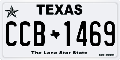 TX license plate CCB1469
