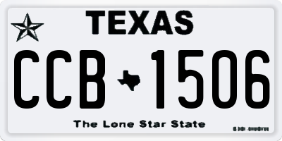 TX license plate CCB1506