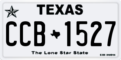 TX license plate CCB1527