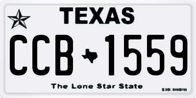 TX license plate CCB1559