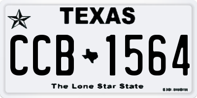 TX license plate CCB1564