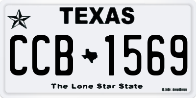 TX license plate CCB1569