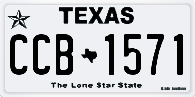 TX license plate CCB1571