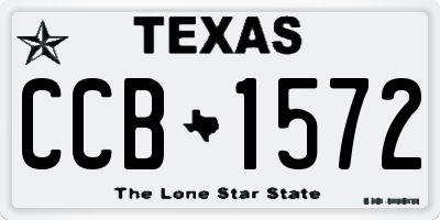 TX license plate CCB1572