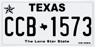 TX license plate CCB1573