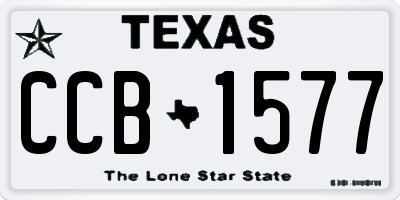 TX license plate CCB1577