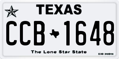 TX license plate CCB1648