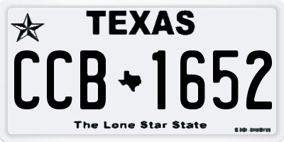 TX license plate CCB1652