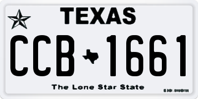 TX license plate CCB1661