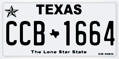 TX license plate CCB1664