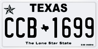TX license plate CCB1699