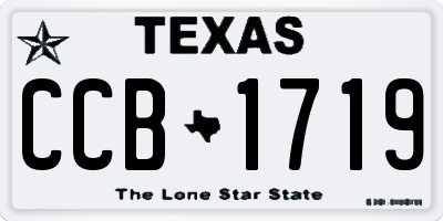 TX license plate CCB1719