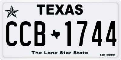 TX license plate CCB1744