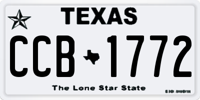TX license plate CCB1772