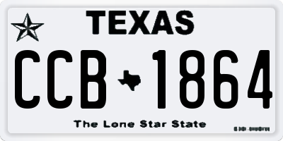 TX license plate CCB1864