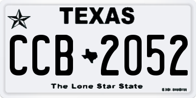 TX license plate CCB2052