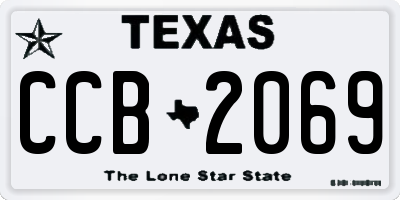 TX license plate CCB2069