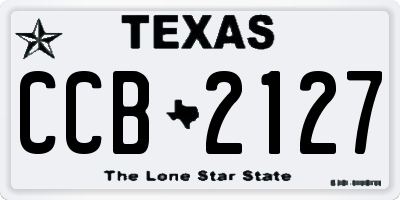 TX license plate CCB2127
