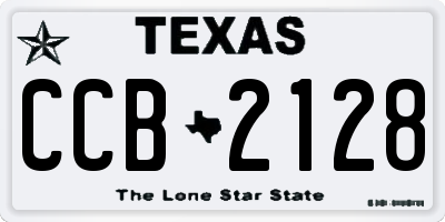 TX license plate CCB2128