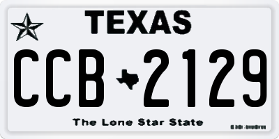 TX license plate CCB2129