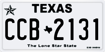 TX license plate CCB2131