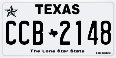 TX license plate CCB2148