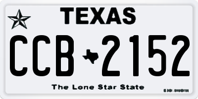 TX license plate CCB2152