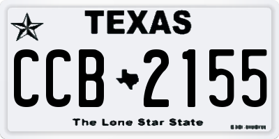 TX license plate CCB2155