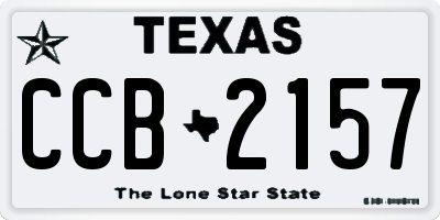 TX license plate CCB2157