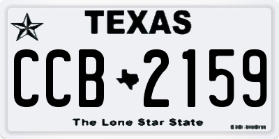 TX license plate CCB2159
