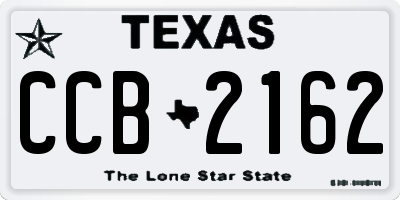 TX license plate CCB2162