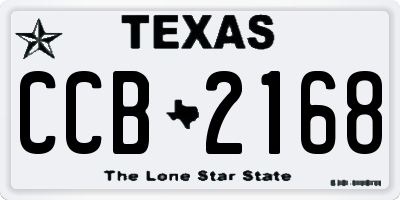 TX license plate CCB2168
