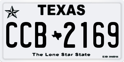 TX license plate CCB2169