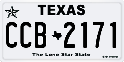 TX license plate CCB2171