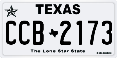 TX license plate CCB2173