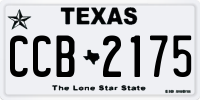TX license plate CCB2175