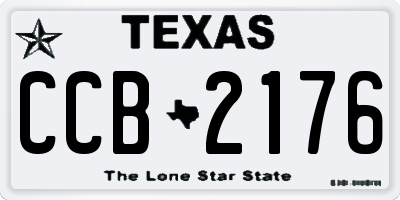 TX license plate CCB2176