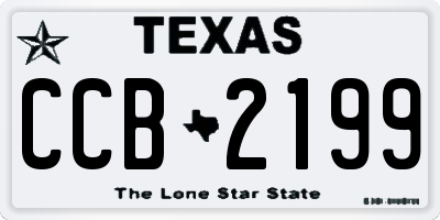 TX license plate CCB2199