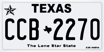 TX license plate CCB2270