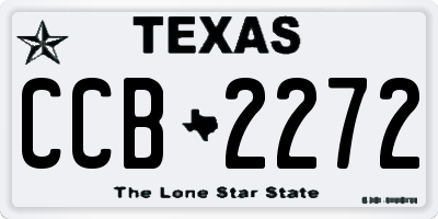 TX license plate CCB2272