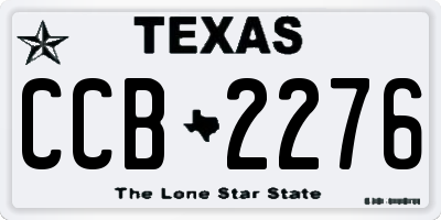 TX license plate CCB2276