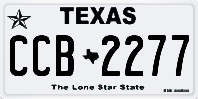 TX license plate CCB2277