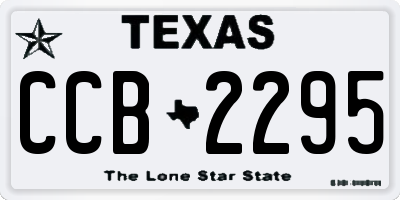 TX license plate CCB2295