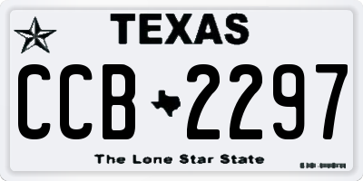 TX license plate CCB2297
