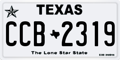 TX license plate CCB2319