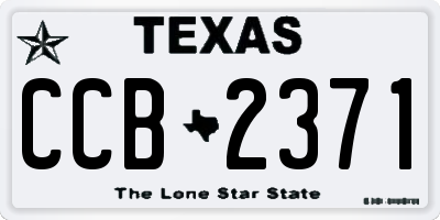TX license plate CCB2371