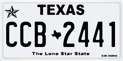 TX license plate CCB2441