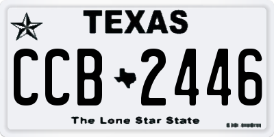 TX license plate CCB2446